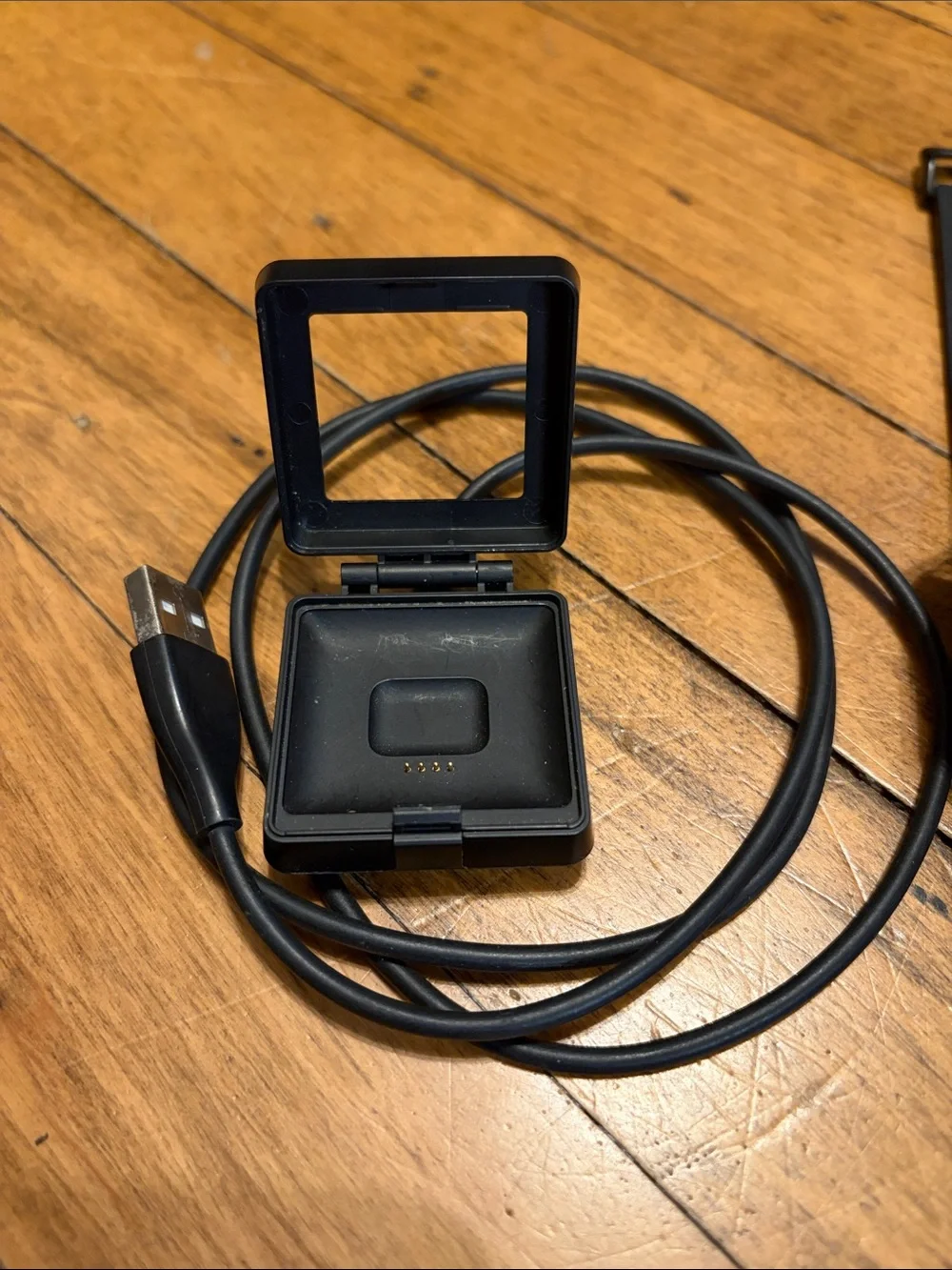 Black Square Fitbit Blaze with Charging Dock